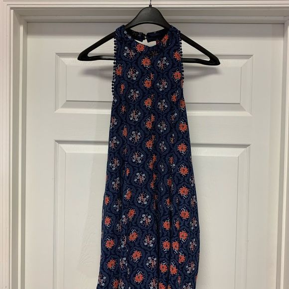 Altar’d State Halter Back Pom Pom Trimmed Dress sz L - Picture 2 of 8